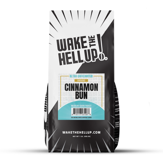 Wake The Hell Up! Cinnamon Bun Flavored Coffee 10oz
