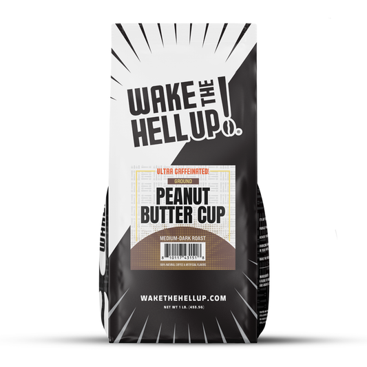 Wake The Hell Up! Peanut Butter Cup Flavored Coffee 10oz