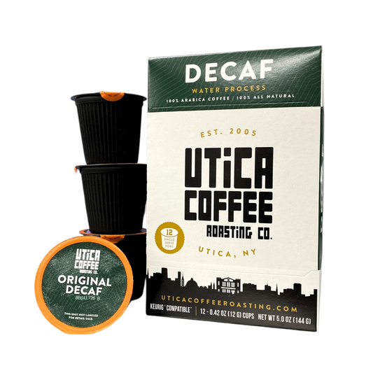 Utica Coffee Single Serve Decaf 12 Count K-Cup Compatible Pack