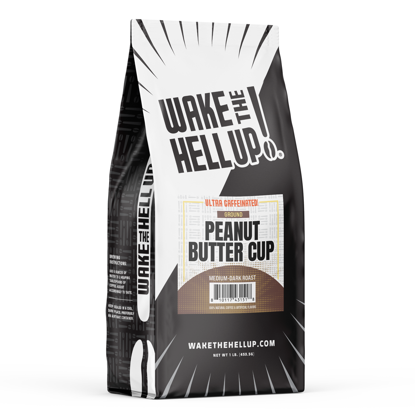 Wake The Hell Up! Peanut Butter Cup Flavored Coffee 10oz