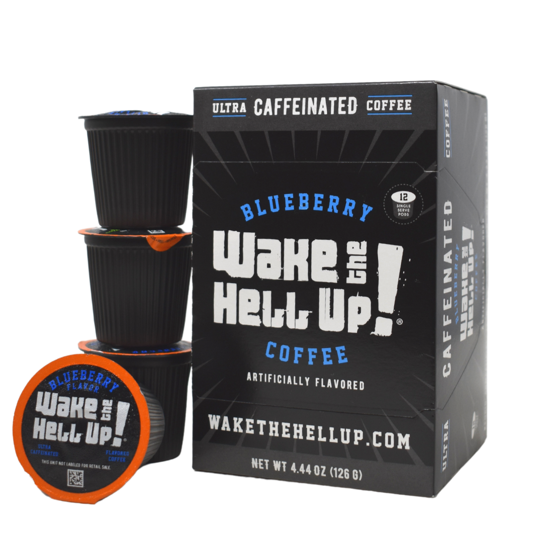 Wake The Hell Up!®️ Single Serve K-Cup Compatible Blueberry Flavored Pods