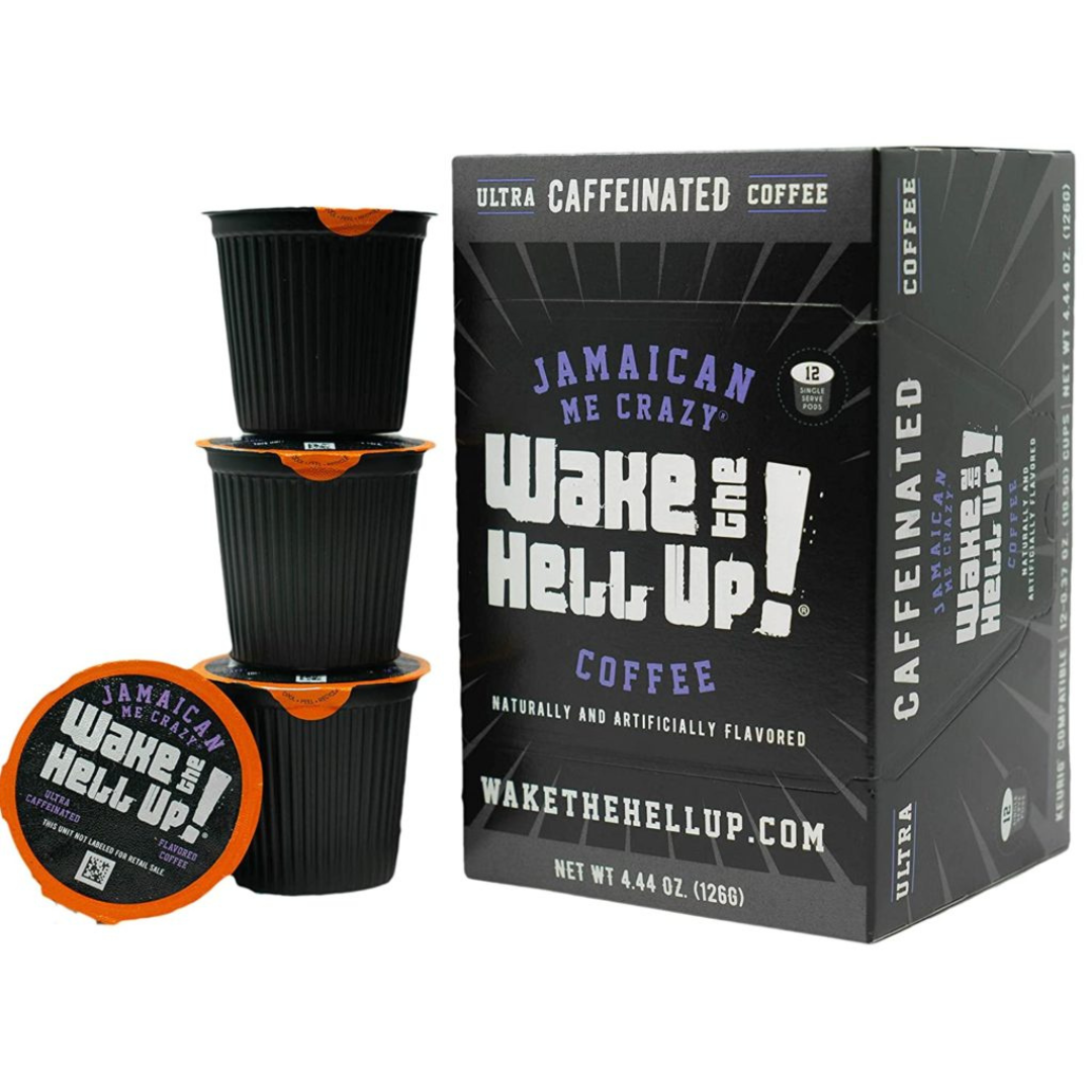 Wake The Hell Up!®️ Single Serve K-Cup Compatible Jamaican Me Crazy® Flavored Pods