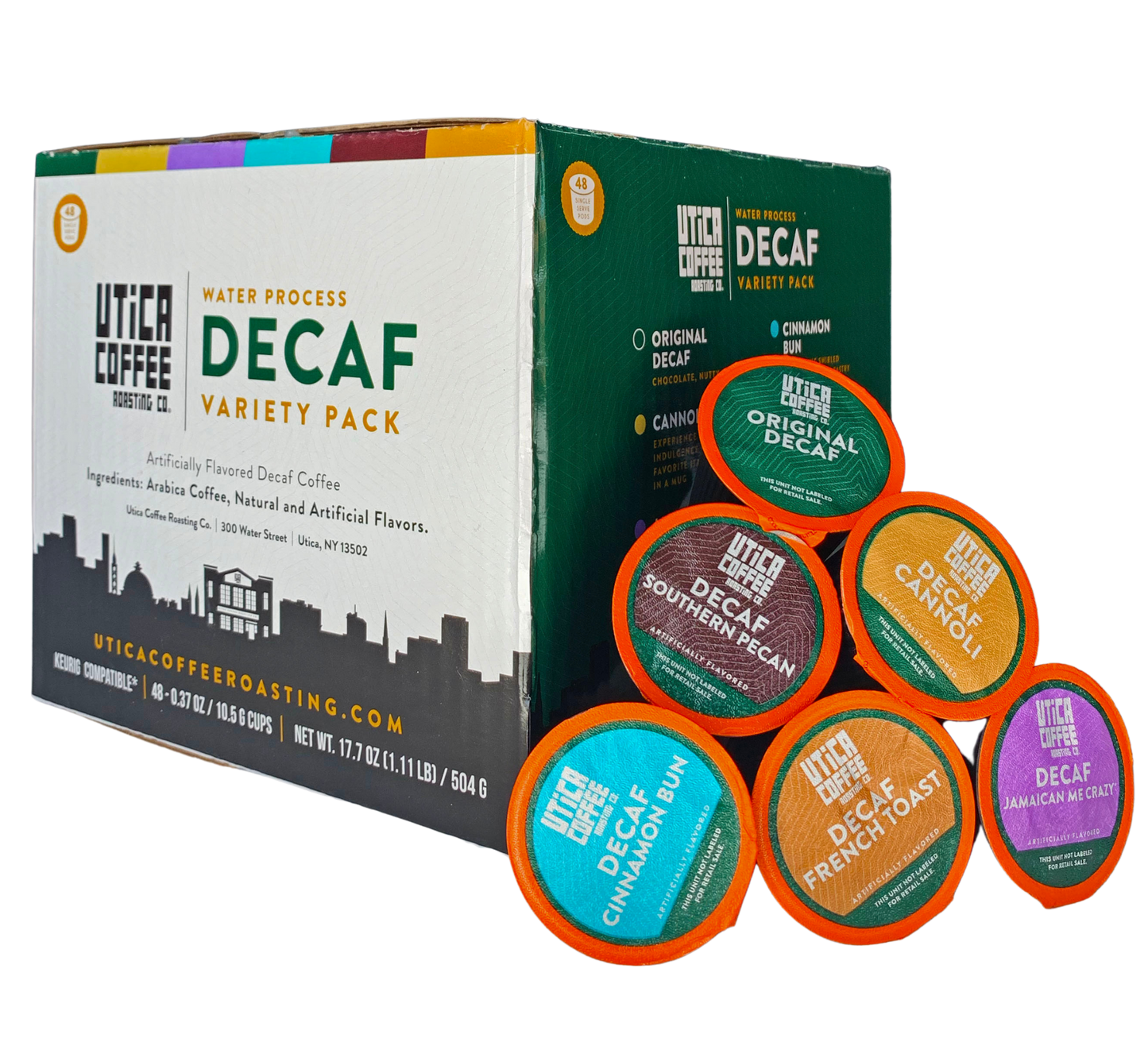 Utica Coffee Single Serve Decaf Variety Pack